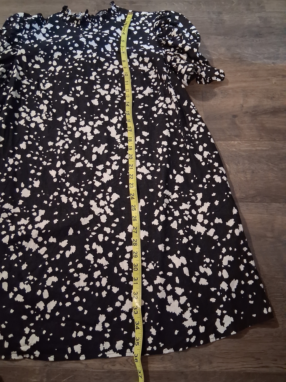 Who What Wear Black White Speckled Midi Dress Office Business Casual Sz Large - Picture 6 of 8